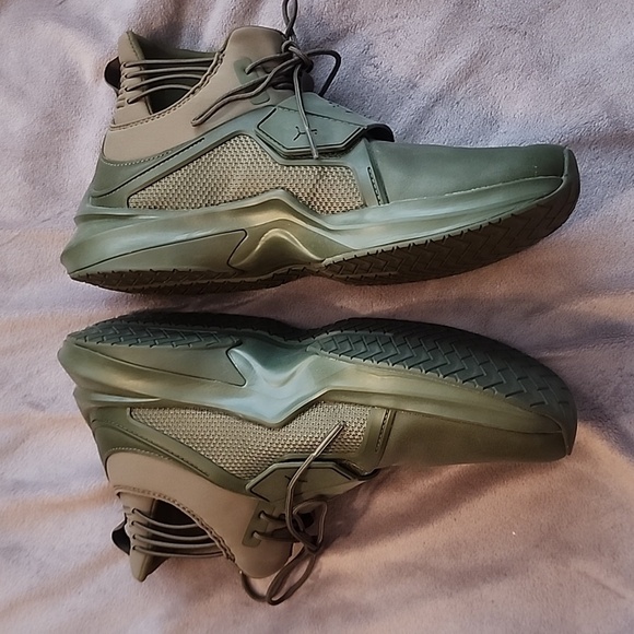 Fenty x Puma The Trainer Hi Sneaker - Women's Size 8.5 - Rare - Green - Picture 4 of 16